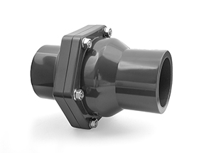 Metric Grey PVC Swing Check Valve